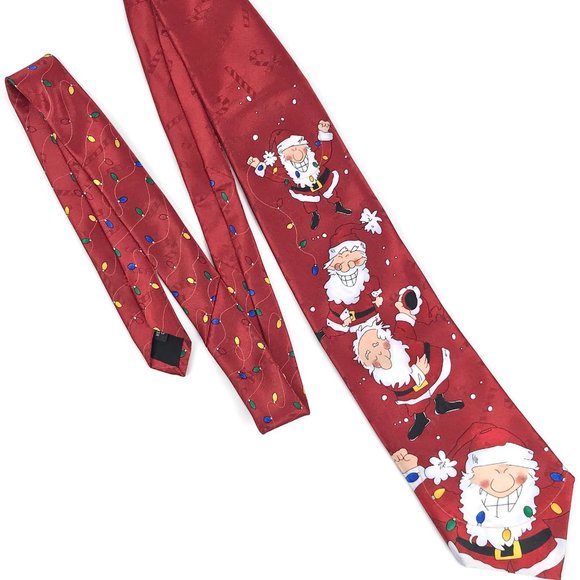 Men's Novelty Christmas Themed Necktie Lot of 4 - Picture 8 of 8